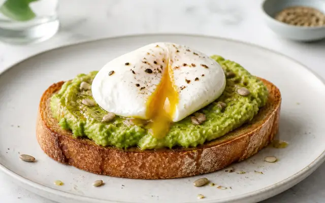 Avocado toast à l’œuf poché en 15 minutes
