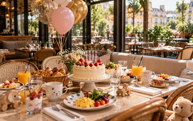 Brunch d’anniversaire avec enfants à Paris : horaires et accueil