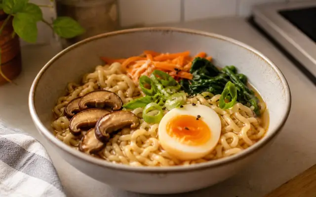 Nouilles instantanées améliorées façon ramen