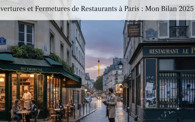 Ouvertures et Fermetures de Restaurants à Paris : Mon Bilan 2025
