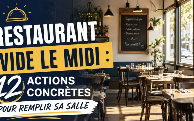 Restaurant vide le midi : 12 actions concrètes pour remplir sa salle