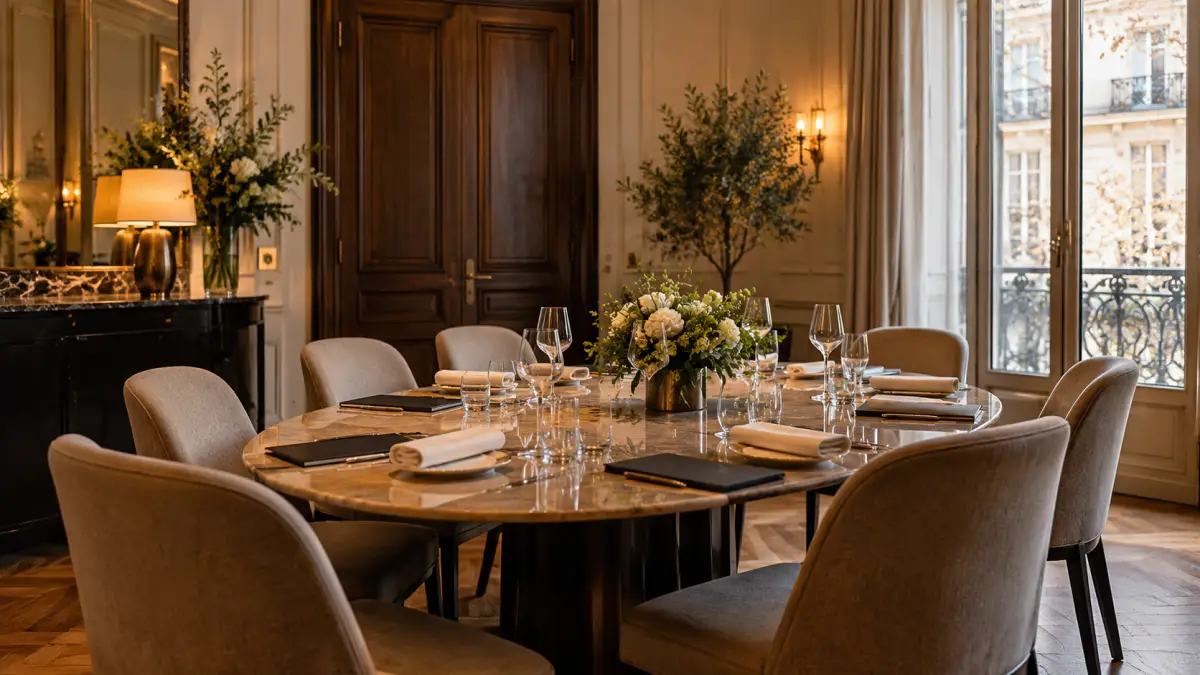 Restaurant pour réunion de comité de direction à Paris : salons, confidentialité et service - article FoodyParis