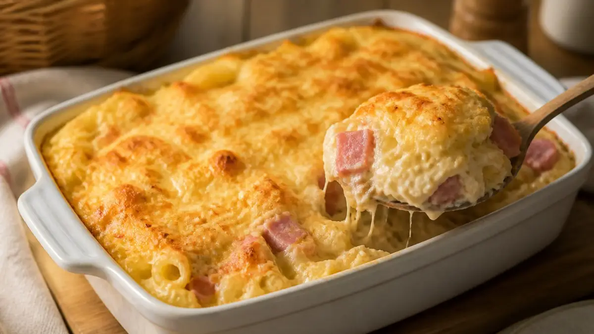 Gratin de pâtes jambon-fromage : recette économique - article FoodyParis