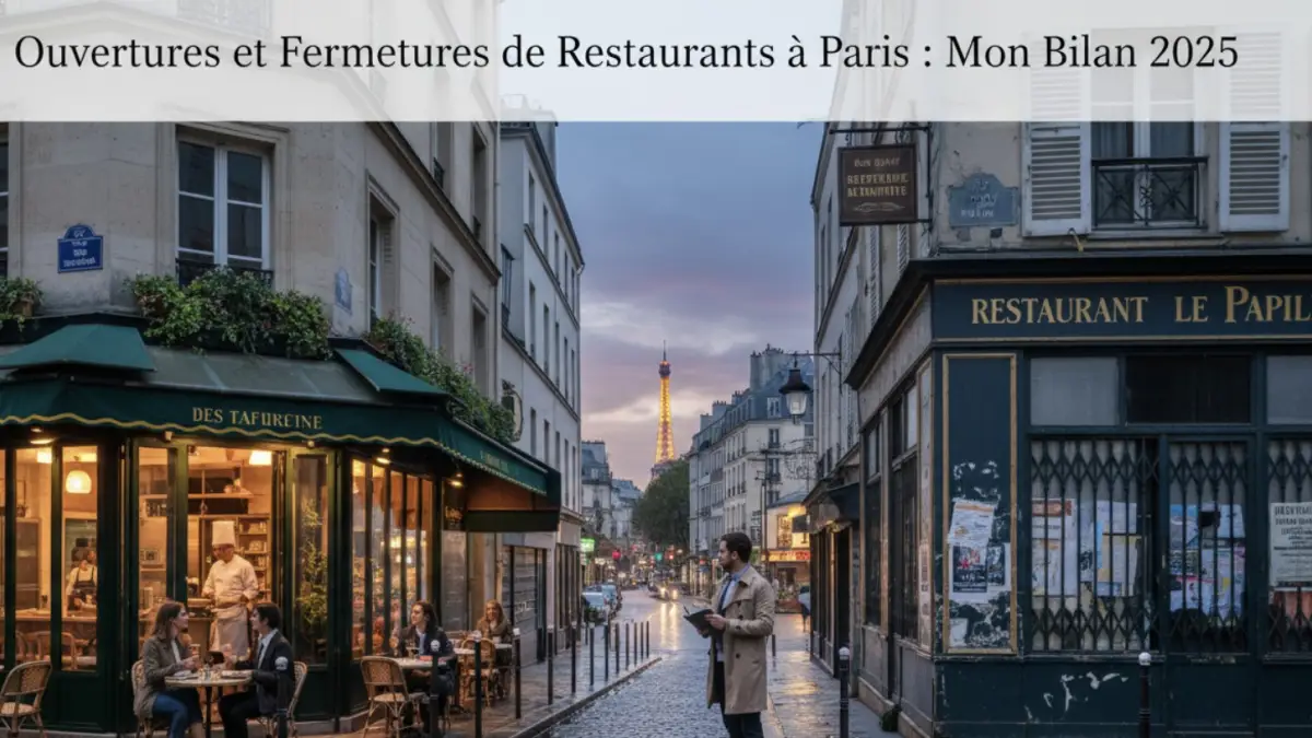 Ouvertures et Fermetures de Restaurants à Paris : Mon Bilan 2025 - article FoodyParis