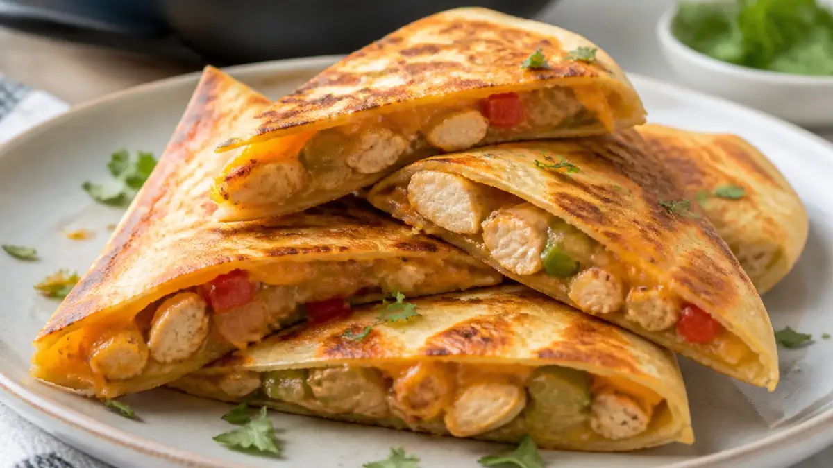Quesadillas poulet-cheddar croustillantes - article FoodyParis