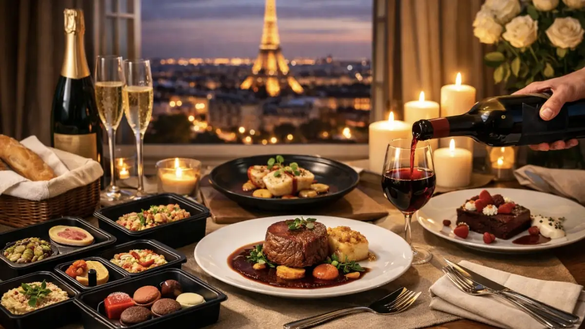 Repas gastronomique livré à domicile à Paris - article FoodyParis