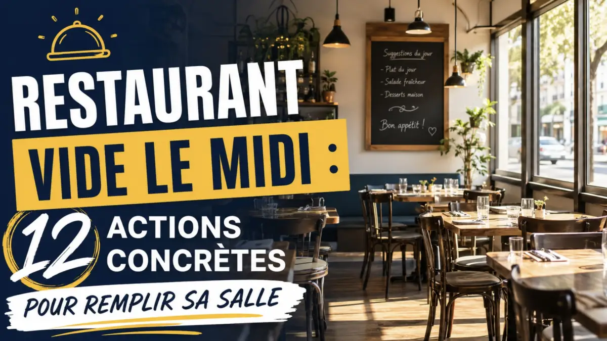 Restaurant vide le midi : 12 actions concrètes pour remplir sa salle - article FoodyParis