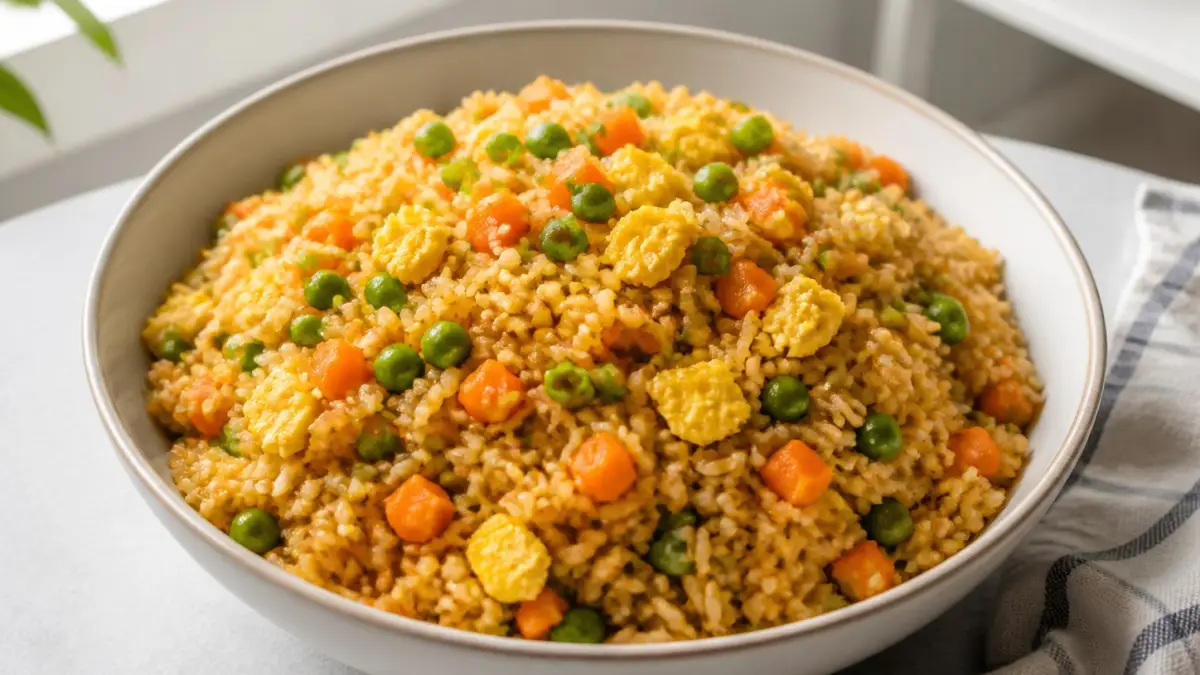 Riz sauté aux œufs et légumes : facile et économique - article FoodyParis