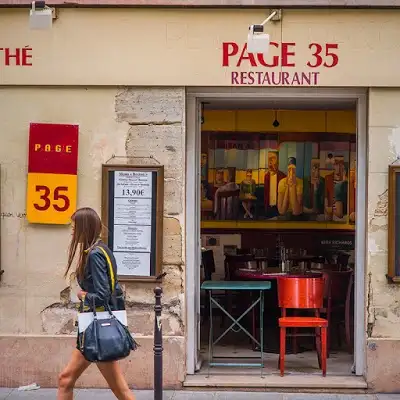 Page 35, restaurant à Paris