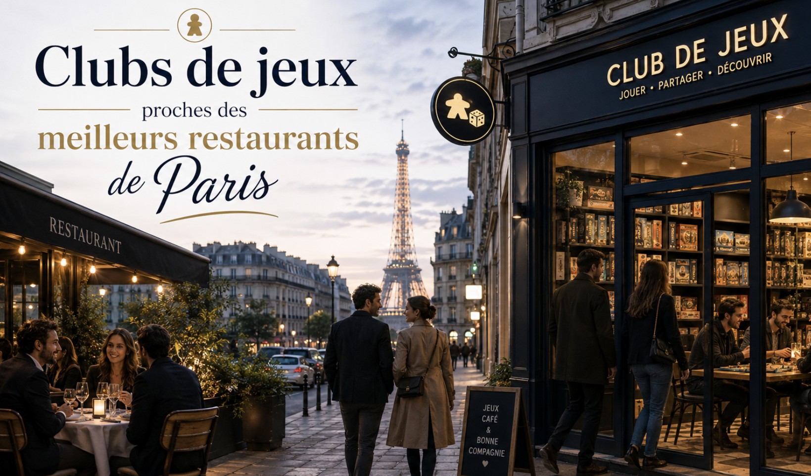 Clubs de jeux proches des meilleurs restaurants de Paris