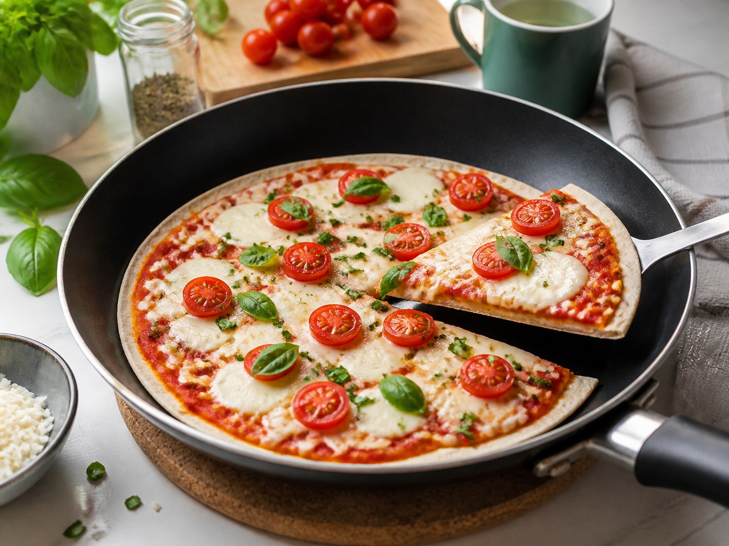 Tortilla pizza express à la poêle
