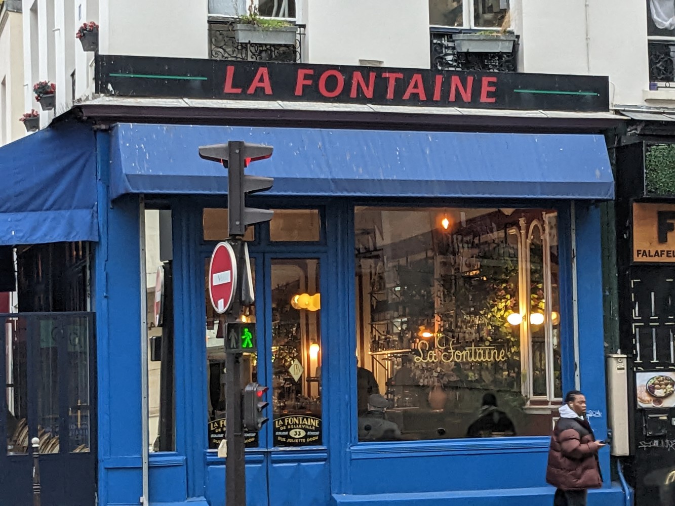 Le restaurant La Fontaine de Belleville