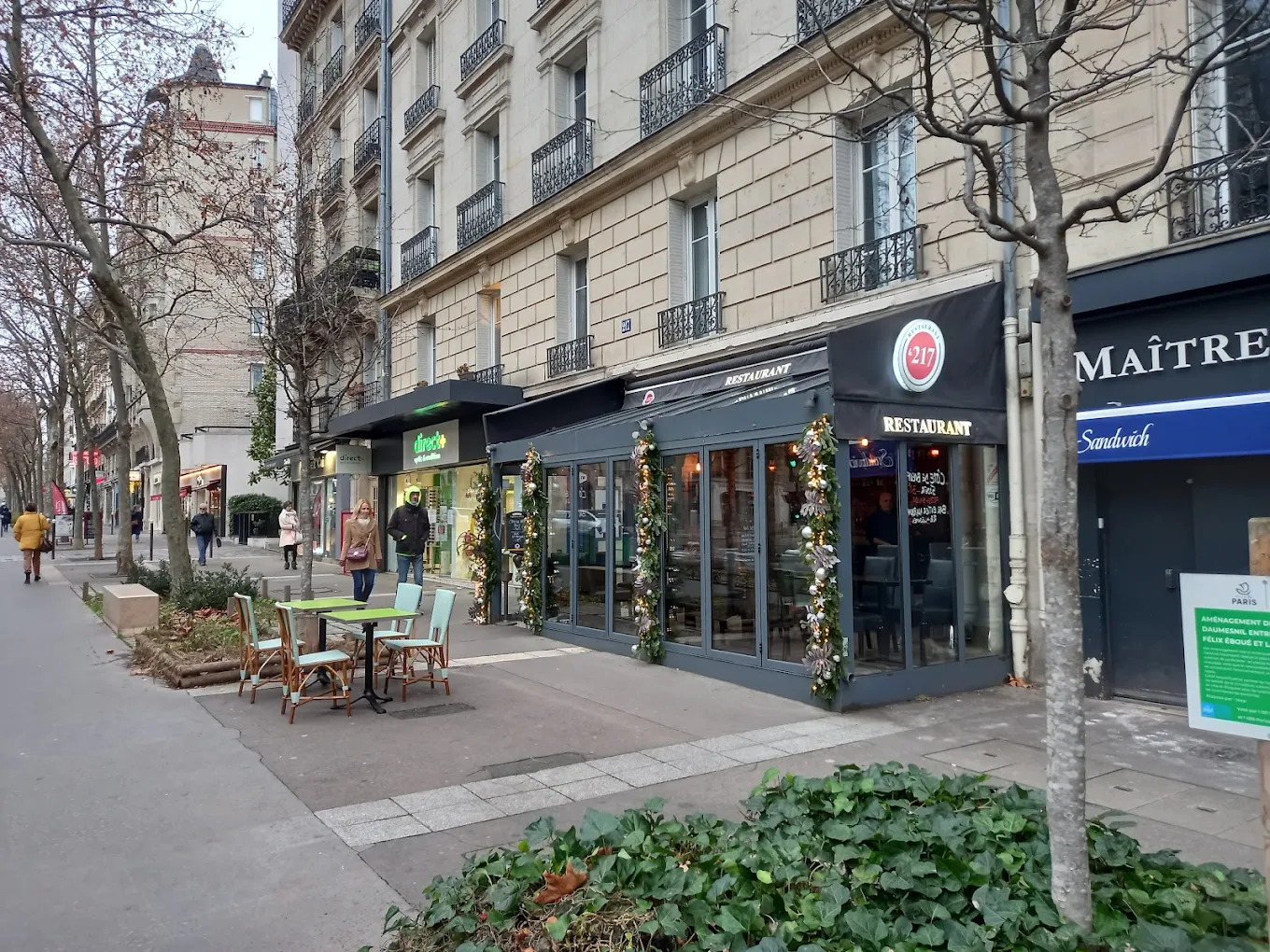 Le restaurant Le 217 Brasserie Restaurant